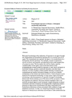 From Fungal Exposure to Disease A Biological Monitoring Conundrum