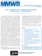 StateLevel Economic Costs of Opioid Use Disorder and Fatal Opioid Overdose  United States 2017