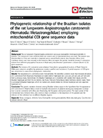 Phylogenetic relationship of the Brazilian isolates of the rat lungworm Angiostrongylus cantonensis Nematoda Metastrongylidae employing mitochondrial COI gene sequence data