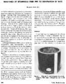 Resistance of bituminous fiber pipe to penetration by rats
