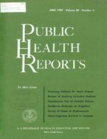 Public Health Reports  v 84  no 6  cover
