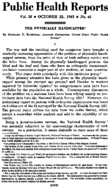 Public health reports  v v 58 no 43 OCTOBER 22 1943
