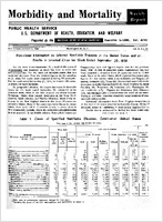Morbidity and Mortality Weekly Report For release October 2 1959 Vol 8 No 38