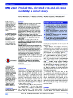 Prediabetes elevated iron and allcause mortality a cohort study