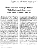 Housetohouse serologic survey with multiphasic screening