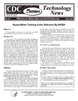 Technology News 494 Expert Miner Training Video Released by NIOSH