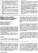 Effects of very low birth weights on fetal and neonatal mortality rates in Alabama