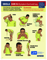 Ebola CARE Kit Symptom Card and Log 201410