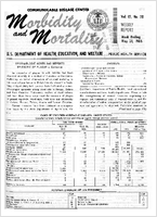 Morbidity and Mortality Weekly Report Vol 15 No 20 week ending May 21 1966