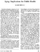 Aging Implications for public health