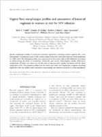 Vaginal flora morphotypic profiles and assessment of bacterial vaginosis in women at risk for HIV infection