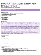 DUALROUTINE HCVHIV TESTING AND LINKAGE TO CARE