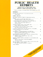 Public Health Reports  v 110 no 1  cover