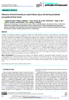 Influence of Work Intensity on Acute Kidney Injury Risk During Simulated Occupational Heat Stress