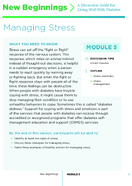 New Beginnings A Discussion Guide for Living Well With Diabetes Module 5 Managing Stress