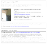 Fire Hazards from Filling Portable Gas Cans in Pickup Trucks and Cars