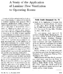 A study of the application of laminar flow ventilation to operating rooms