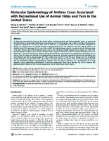Molecular Epidemiology of Anthrax Cases Associated with Recreational Use of Animal Hides and Yarn in the United States
