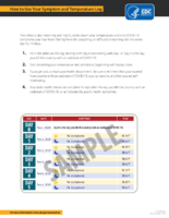 How to Use Your Symptom and Temperature Log Mar 23 2020