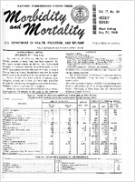Morbidity and Mortality Weekly Report Vol 17 No 30 week ending July 27 1968