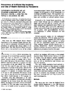 Prevalence of artificial hip implants and use of health services by recipients