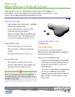 What to Do When Mercury Spills at Schools