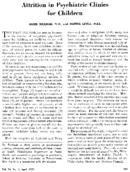 Attrition in psychiatric clinics for children