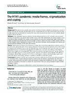 The H1N1 pandemic media frames stigmatization and coping