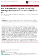 Effects of georeferencing effort on mapping monkeypox case distributions and transmission risk