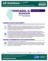 CDCs Investments to Combat Antibiotic Resistance Threats Chicago IL Fiscal Year 2023