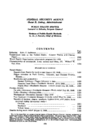 Public Health Reports  v 64  no 35  table of contents