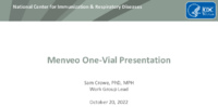 Menveo onevial presentation