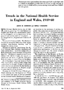 Trends in the National Health Service in England and Wales 194960