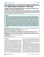 Exposed Population A Pilot Study