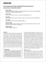 An Inexpensive DualChamber Particle Monitor Laboratory Characterization