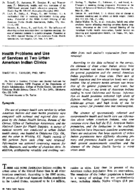 Health problems and use of services at two urban American Indian clinics