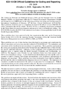 ICD10CM Official Guidelines for Coding and Reporting FY 2019 October 1 2018  September 30 2019