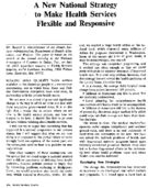 A New National Strategy To Make Health Services Flexible And Responsive