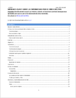 Mensajes clave sobre la enfermedad por el virus del Zika actualizado el 20 de abril del 2016