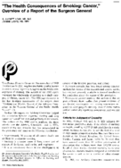 The Health Consequences of Smoking Cancer overview of a report of the Surgeon General