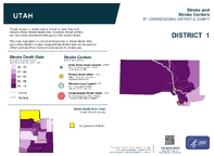 UT Congressional District 01 Stroke and Stroke Centers Map 118th Congress