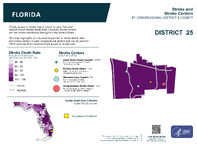 FL Congressional District 25 Stroke and Stroke Centers Map 118th Congress