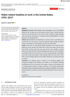 RobotRelated Fatalities at Work in the United States 19922017