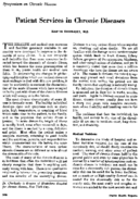 Patient services in chronic diseases