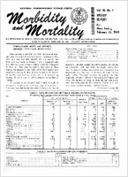 Morbidity and Mortality Weekly Report Vol 18 No 7 week ending February 15 1969