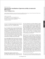 Towards the visualization of genome activity at nanoscale dimensions