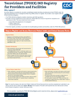 Tecovirimat TPOXX IND Registry for Providers and Facilities