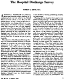 The Hospital Discharge Survey