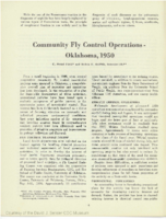 Community fly control operationsOklahoma 1950