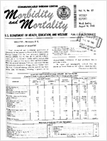 Morbidity and Mortality Weekly Report Vol 14 No 32 week ending August 14 1965
